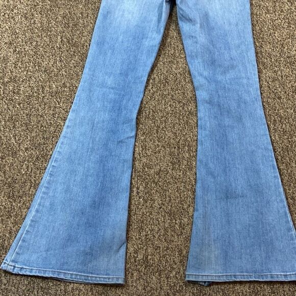 Mudd Blue Flare Wide Leg Jeans Size 7 - Picture 6 of 11
